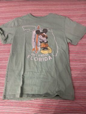 Life Is Good Mint Green Mickey Orlando Florida Short Sleeve Tee